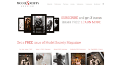 Desktop Screenshot of modelsocietymagazine.com