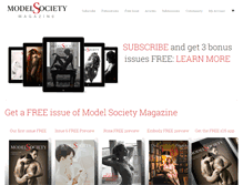 Tablet Screenshot of modelsocietymagazine.com